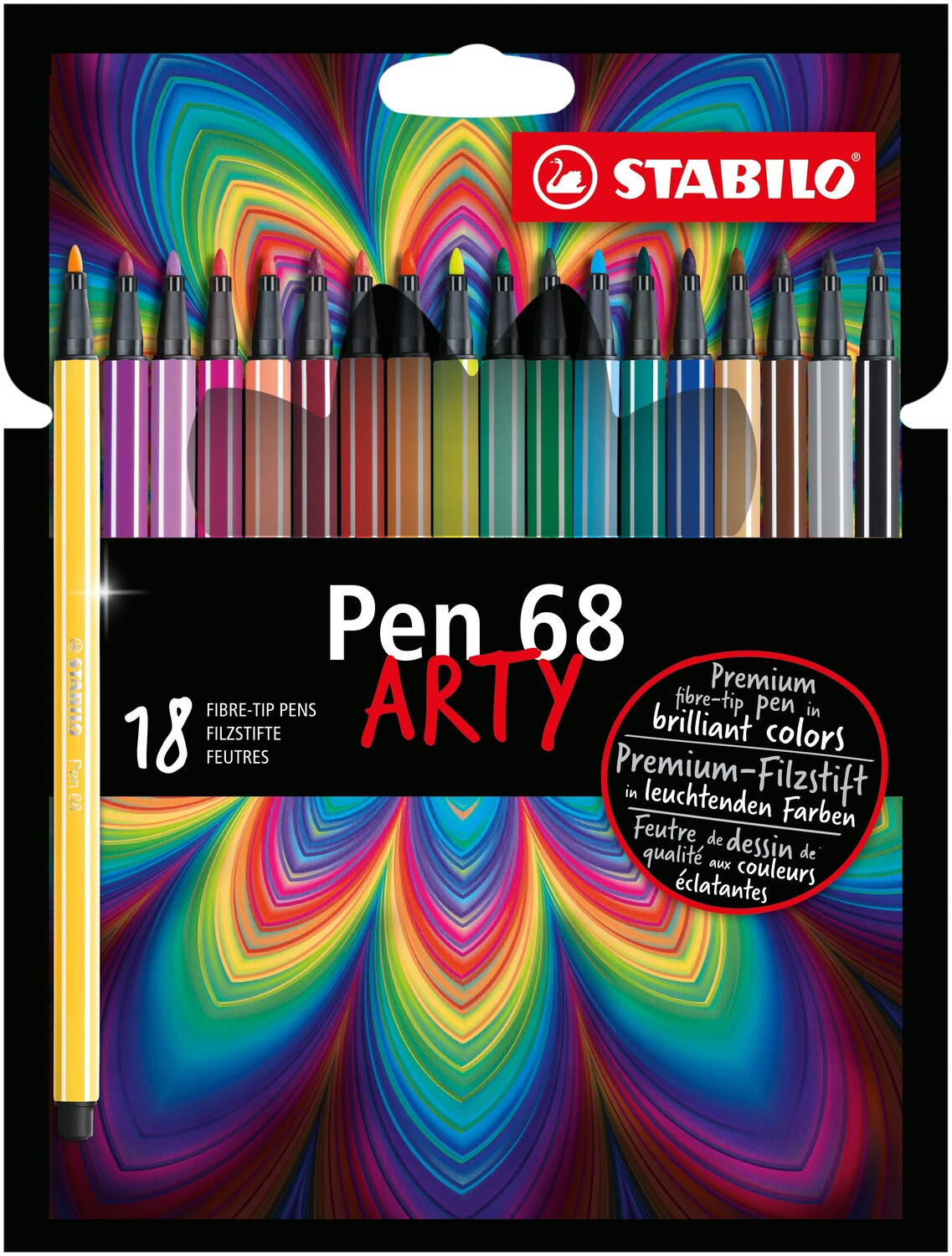 Cover: 4006381547024 | STABILO Filzstifte Pen 68 ARTY 18er Set | STABILO Pen 68 Arty | 2019