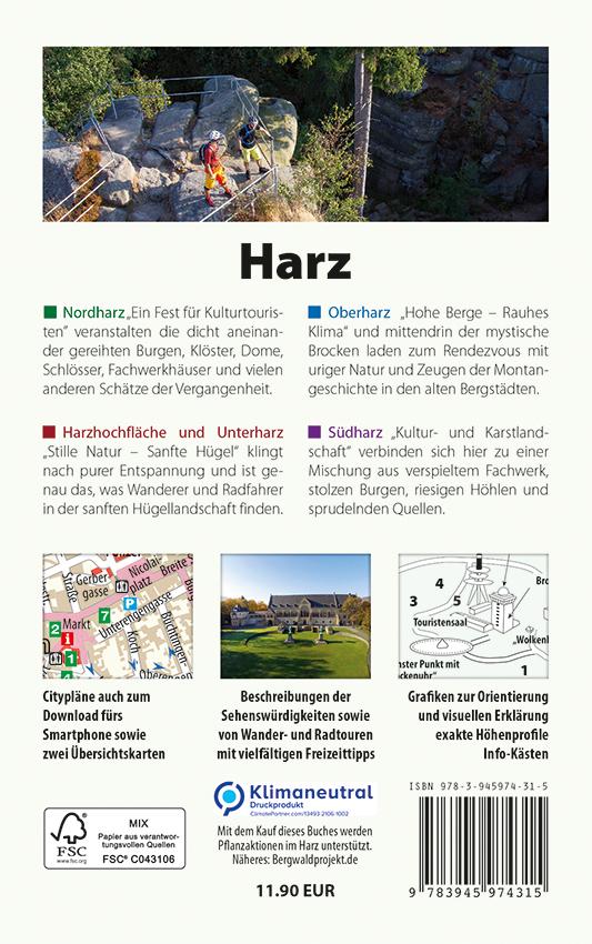 Rückseite: 9783945974315 | Harz - Der Reiseführer | Marion Schmidt (u. a.) | Taschenbuch | 128 S.