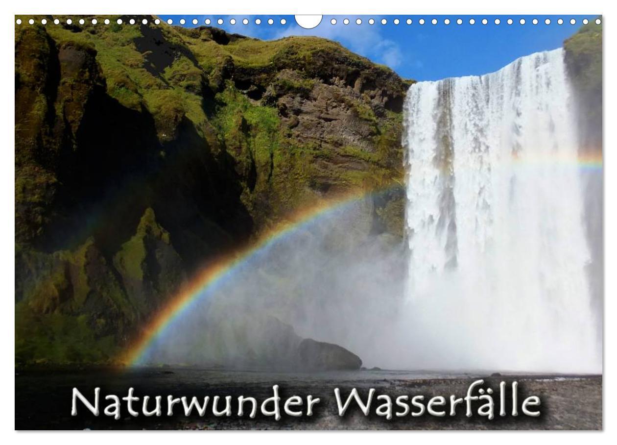 Cover: 9783435500123 | Naturwunder Wasserfälle (Wandkalender 2025 DIN A3 quer), CALVENDO...