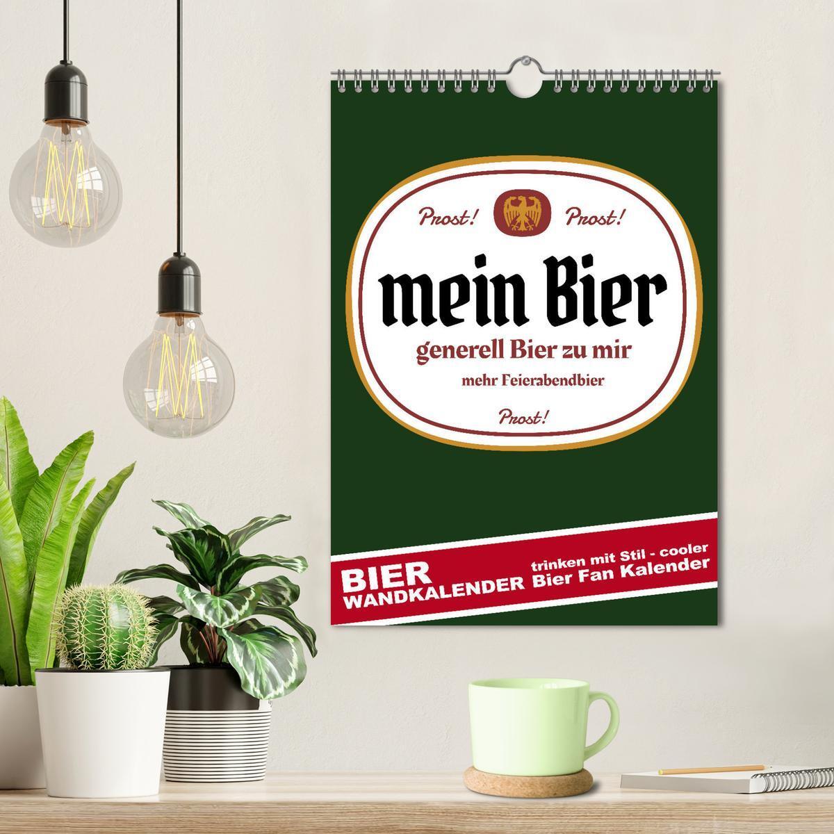 Bild: 9783435934157 | BIER Wandkalender -Trinken mit Stil (Wandkalender 2025 DIN A4...