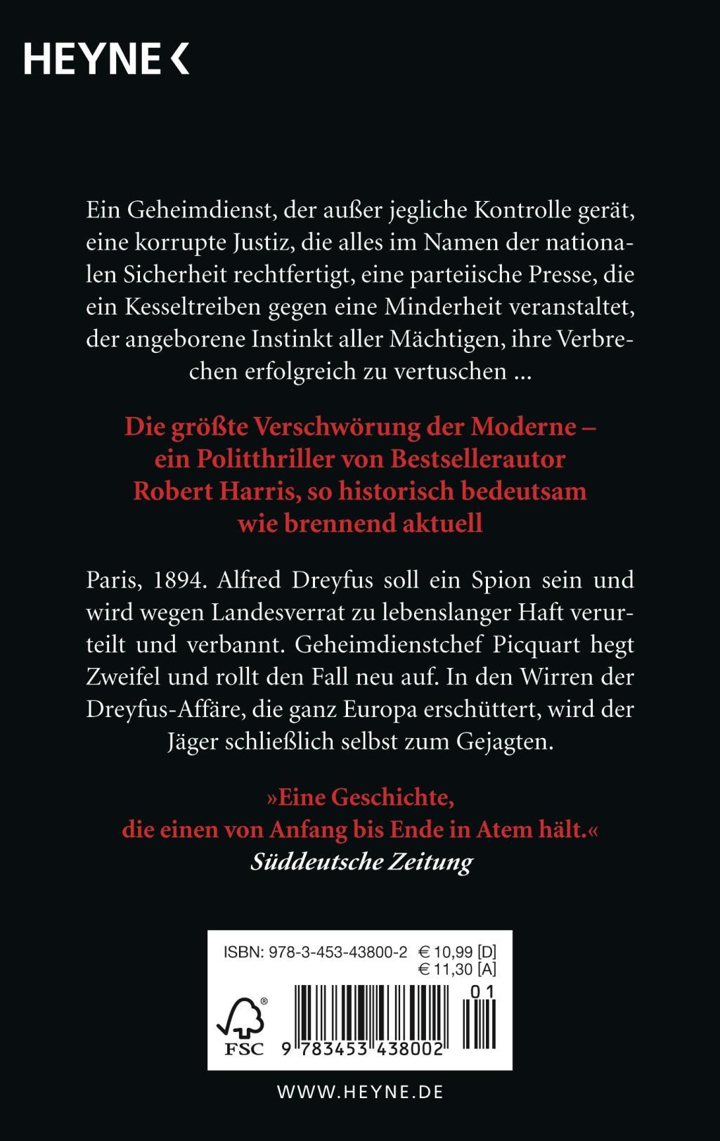 Bild: 9783453438002 | Intrige | Robert Harris | Taschenbuch | 624 S. | Deutsch | 2015