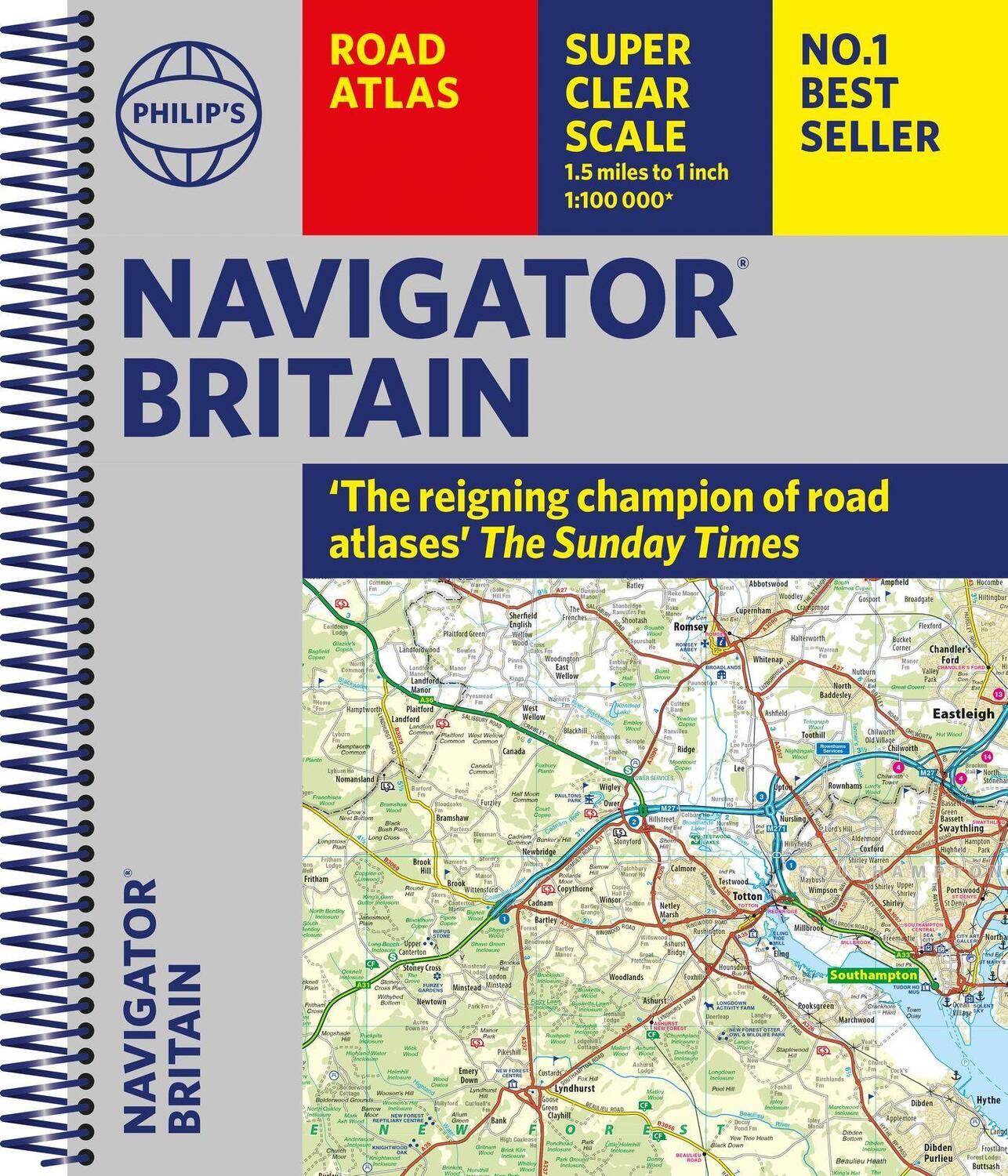 Cover: 9781849076135 | Philip's Navigator Britain: Spiral | Philip's Maps | Taschenbuch
