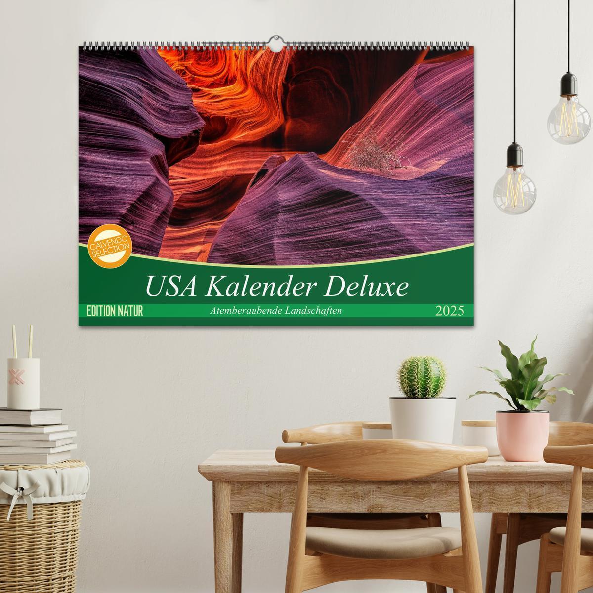 Bild: 9783435672479 | USA Kalender Deluxe (Wandkalender 2025 DIN A2 quer), CALVENDO...