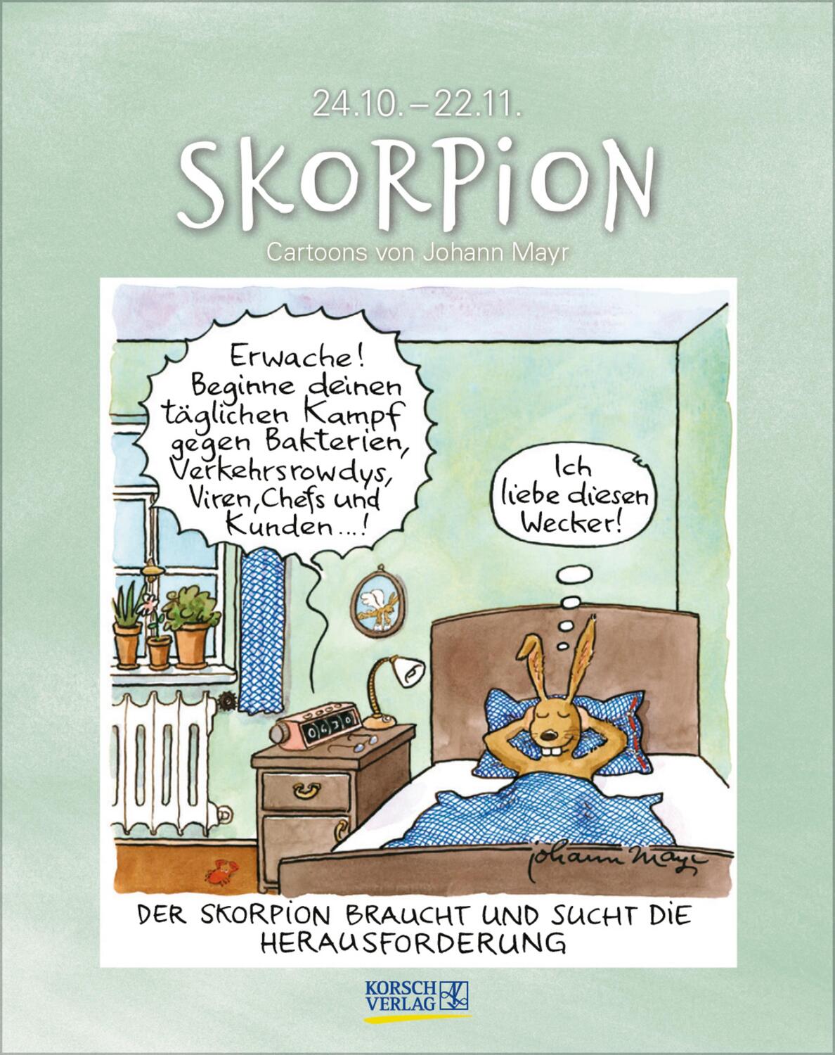 Cover: 9783731876694 | Skorpion 2025 | Verlag Korsch | Kalender | Spiralbindung | 13 S.