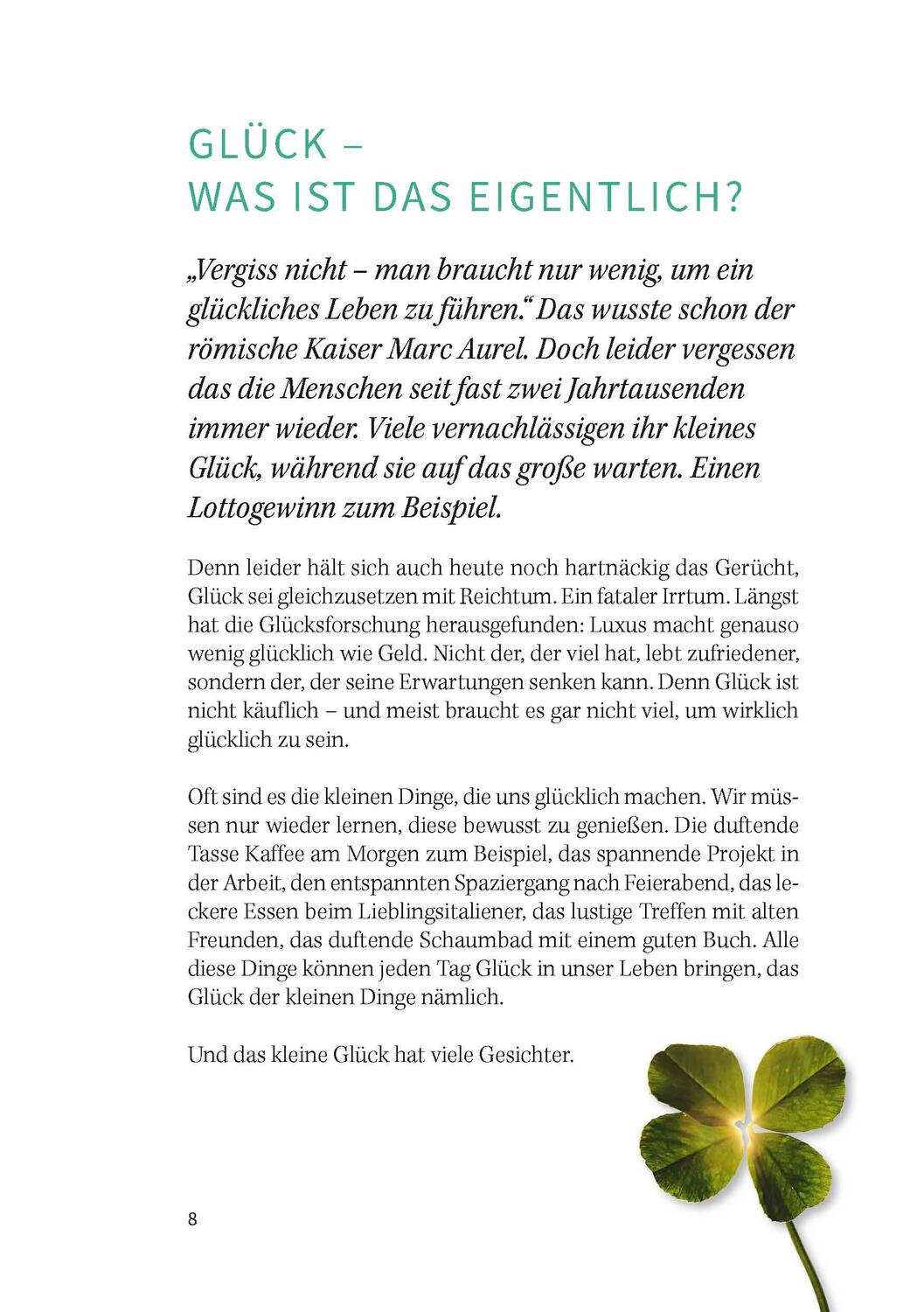 Bild: 9783955870911 | Glück - Rezepte für mehr Lebensfreude | Evi Wagner | Taschenbuch