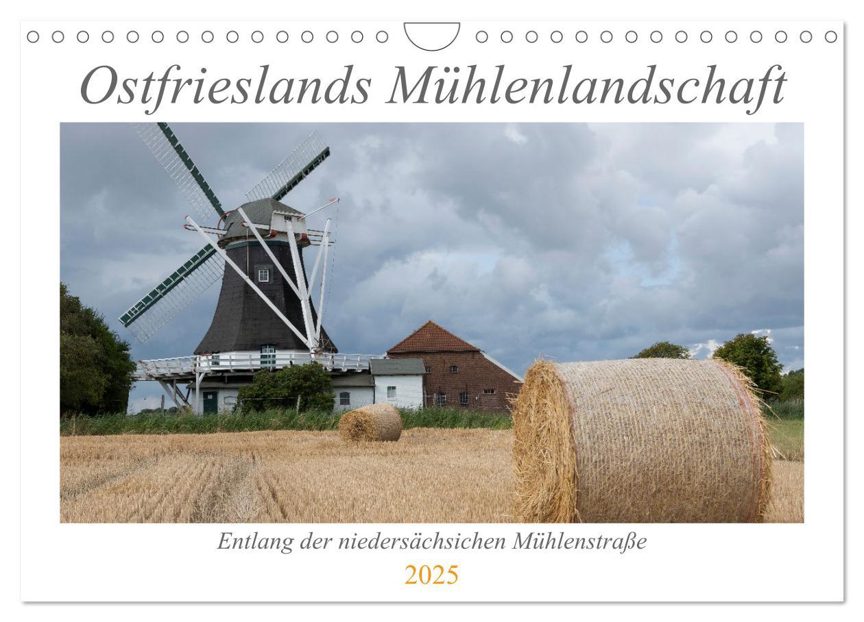 Cover: 9783435152940 | Ostfriesische Mühlenlandschaft (Wandkalender 2025 DIN A4 quer),...