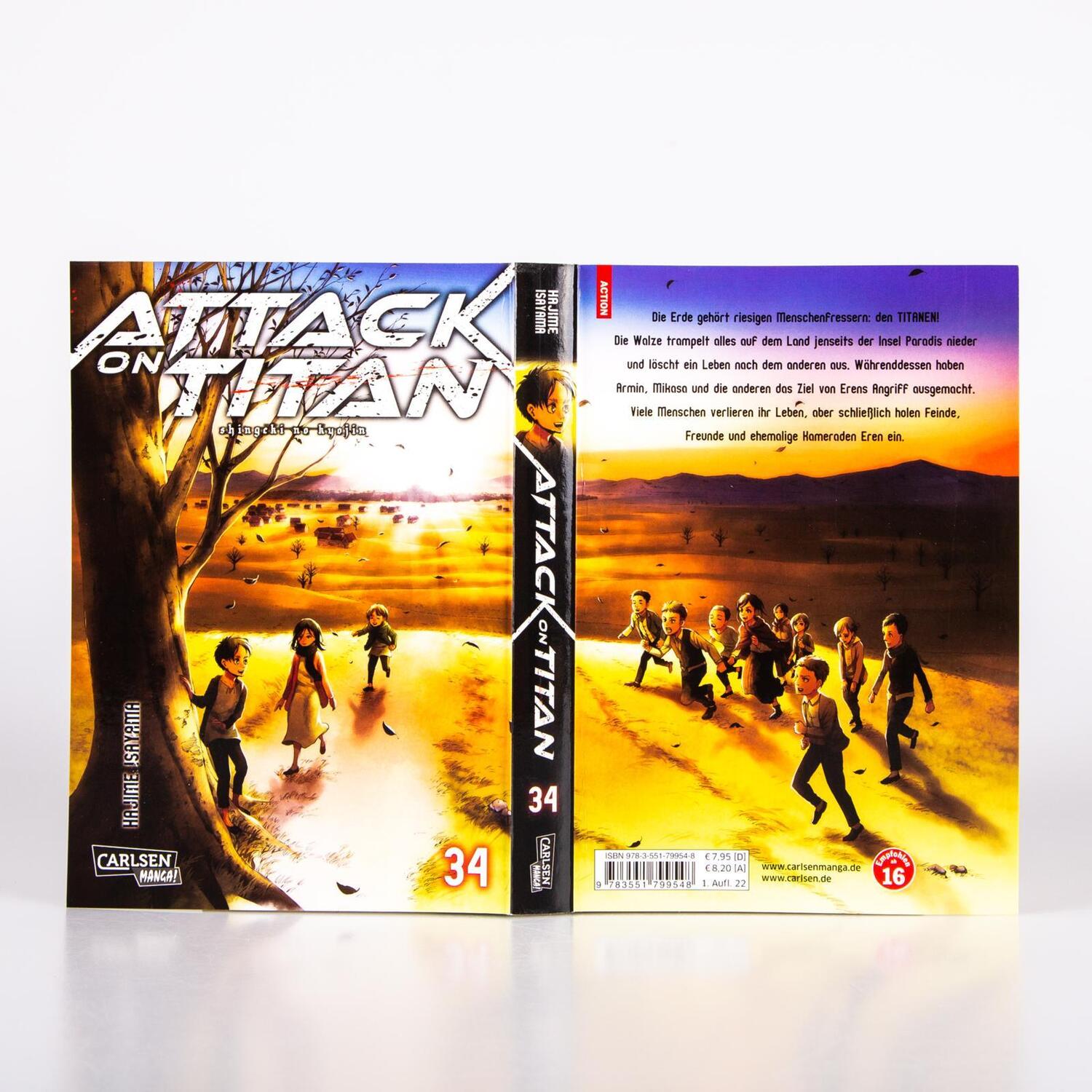 Bild: 9783551799548 | Attack on Titan 34 | Hajime Isayama | Taschenbuch | Attack on Titan