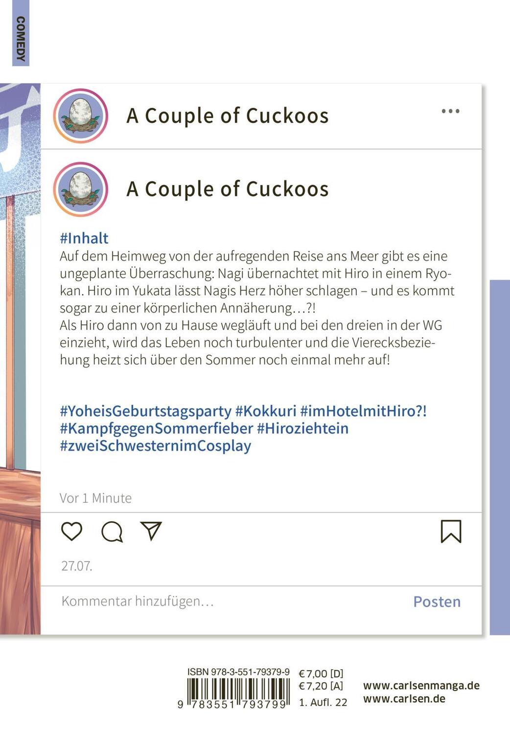 Rückseite: 9783551793799 | A Couple of Cuckoos 7 | Miki Yoshikawa | Taschenbuch | Großtaschenbuch