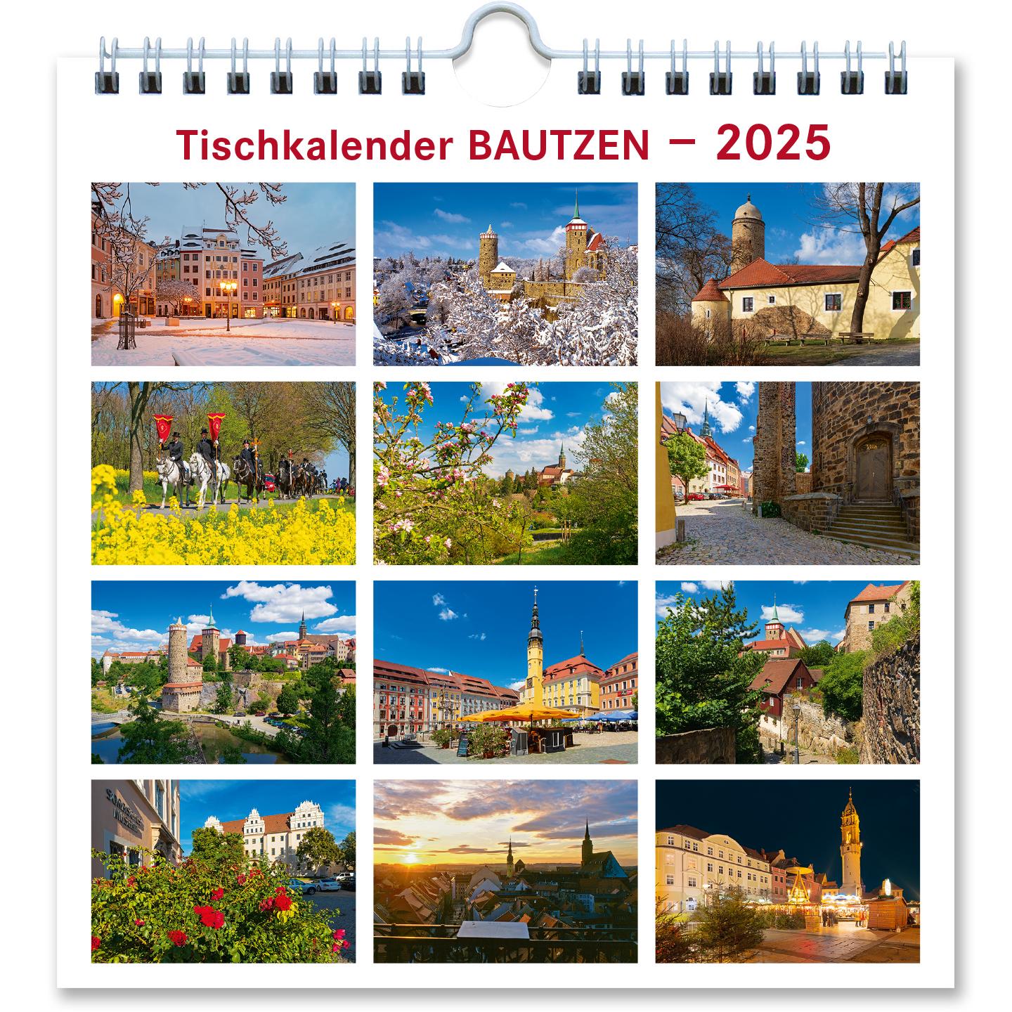 Bild: 4250582399320 | Kalender Bautzen 2025 | 13,5x14 cm - Tischkalender Bautzen 2025 | 2025