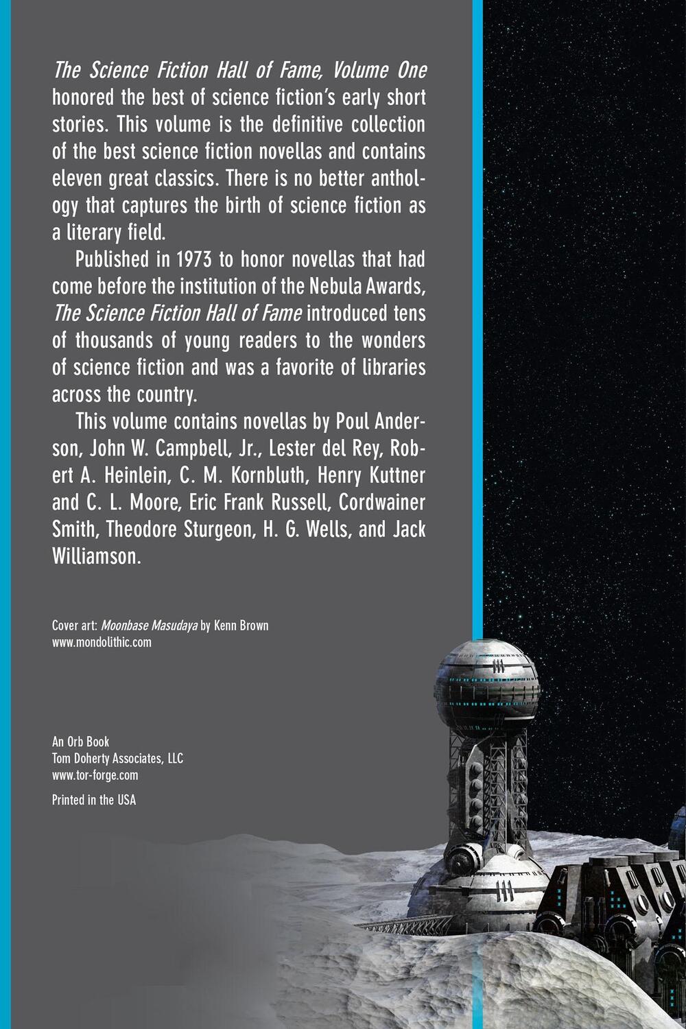 Rückseite: 9780765305350 | The Science Fiction Hall of Fame, Volume Two A | Ben Bova | Buch