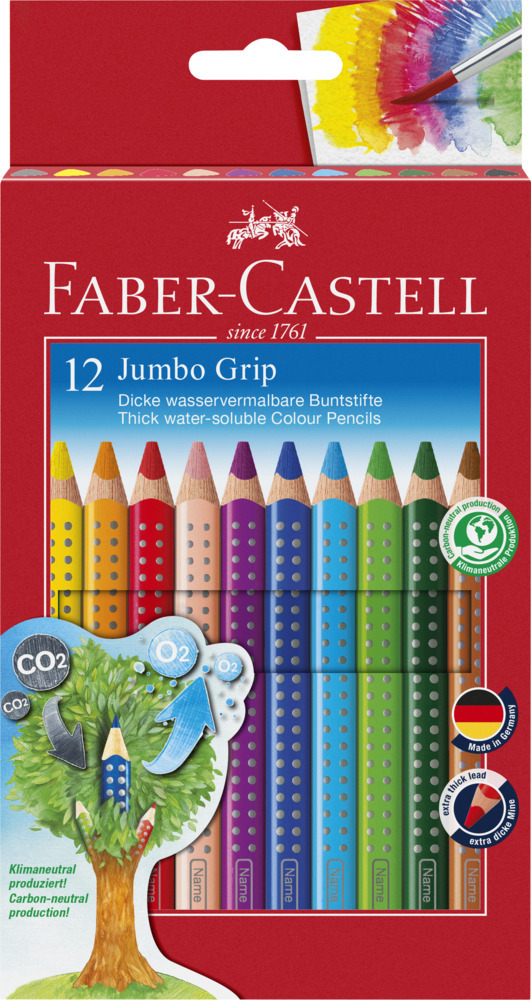 Cover: 4005401109129 | Faber-Castell Buntstift Jumbo Grip 12er-Kartonetui | Stück | 2022