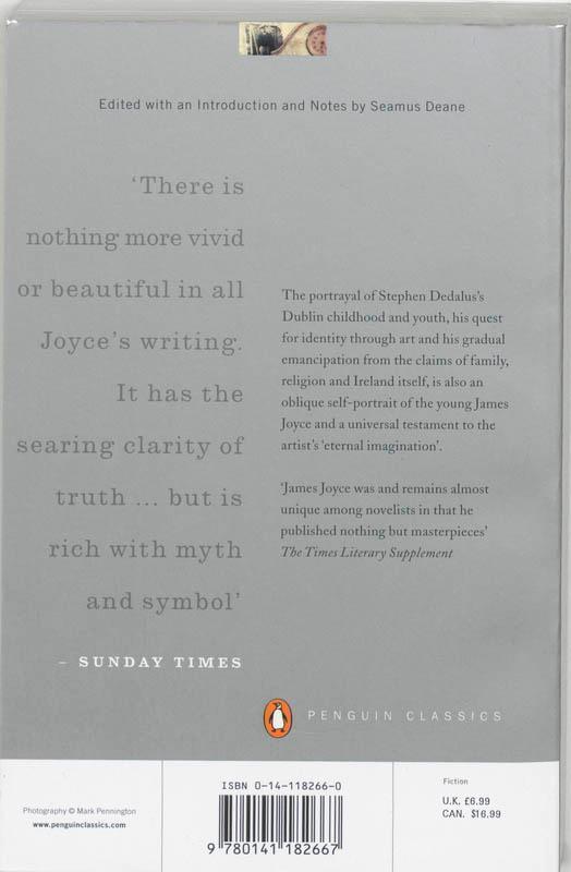 Rückseite: 9780141182667 | A Portrait of the Artist as a Young Man | James Joyce | Taschenbuch