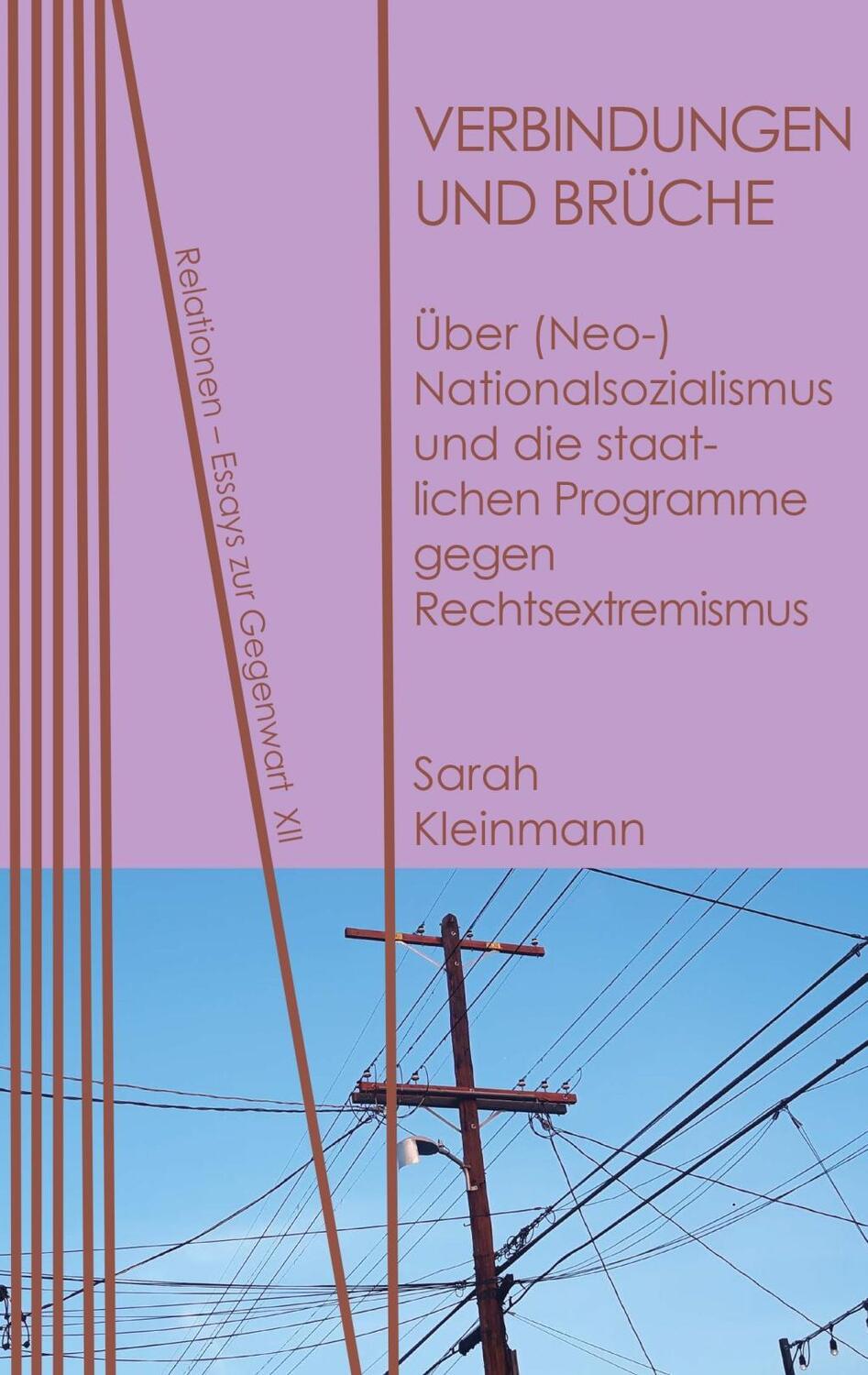 Cover: 9783958082373 | Verbindungen und Brüche | Sarah Kleinmann | Taschenbuch | 102 S.