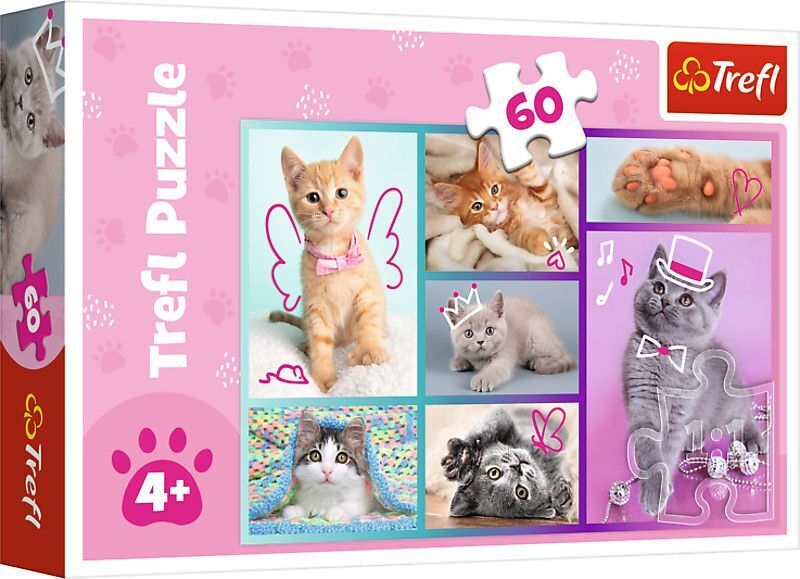 Cover: 5900511173734 | Puzzle 60 - Katzen | Spiel | In Kartonage | 17373 | 2024 | Trefl