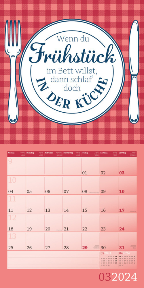 Bild: 9783838444345 | Einspruch Kalender 2024 - 30x30 | Ackermann Kunstverlag | Kalender