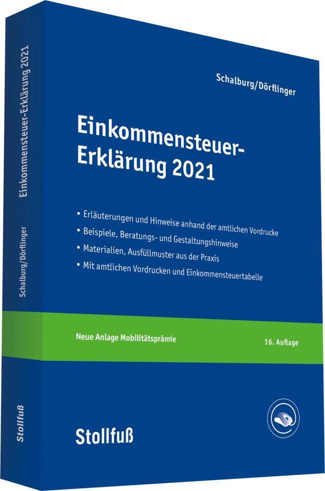 Cover: 9783083637219 | Einkommensteuer-Erklärung 2021 | Martin Schalburg (u. a.) | Buch
