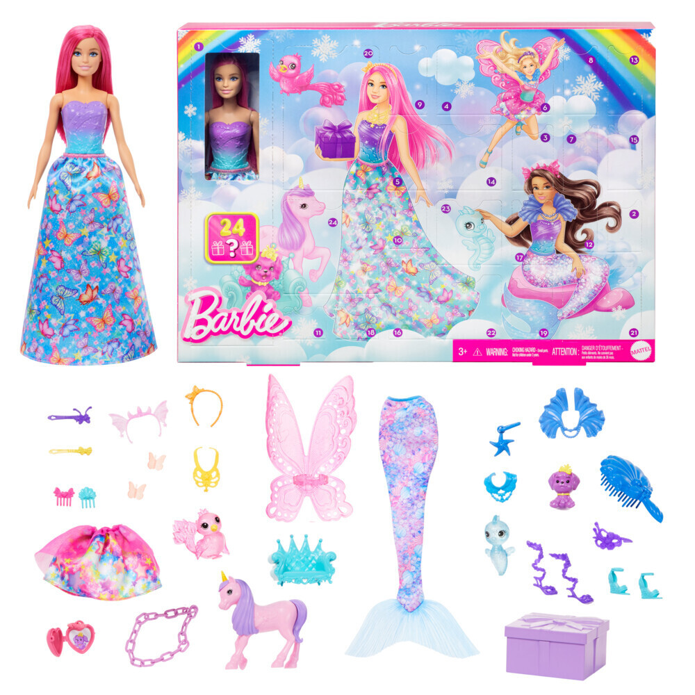 Bild: 194735176441 | Barbie Dreamtopia Adventskalender | Kalender | Fensterkarton | Deutsch