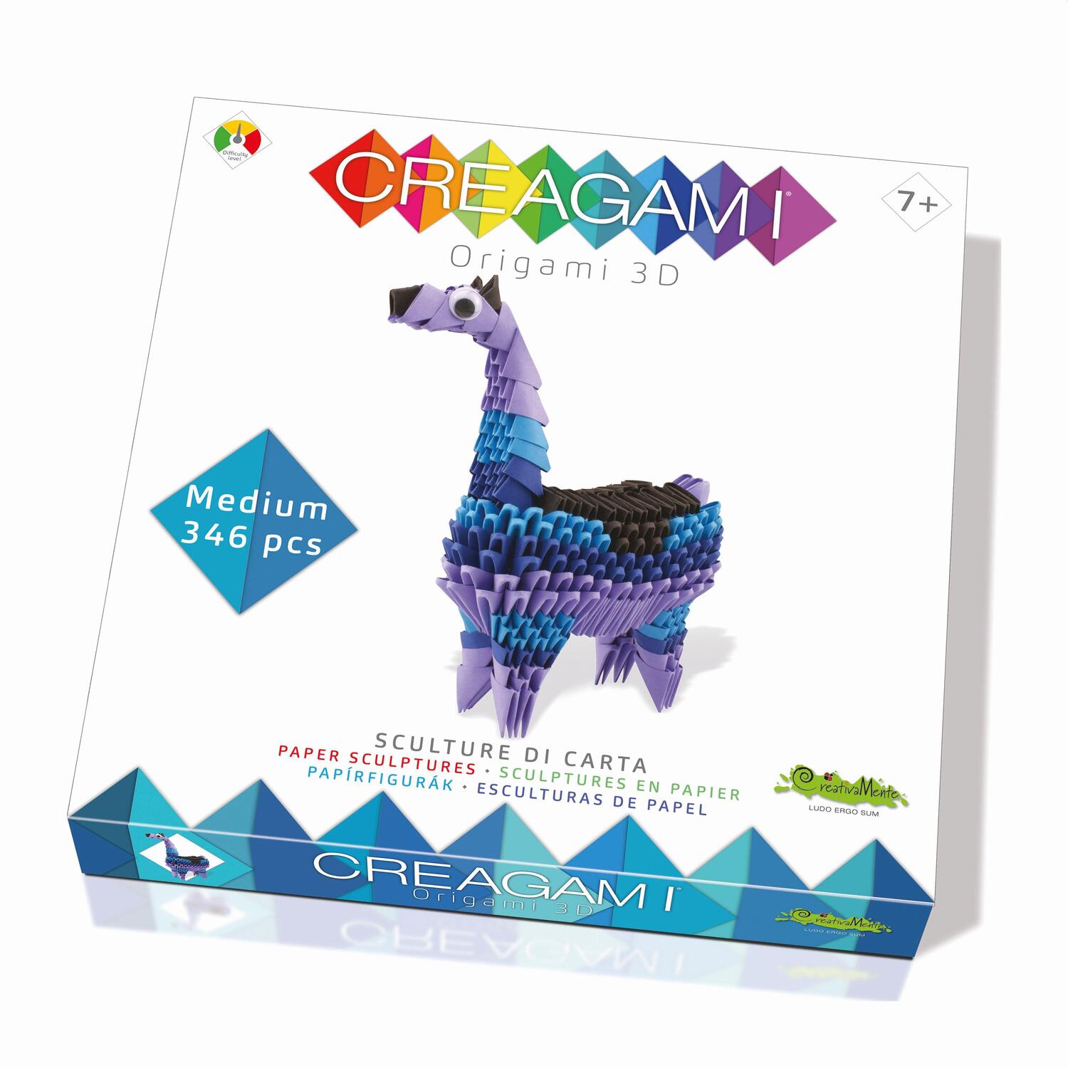 Cover: 8032591787260 | CREAGAMI - Origami 3D Lama 346 Teile | Creagami | Spiel | Deutsch