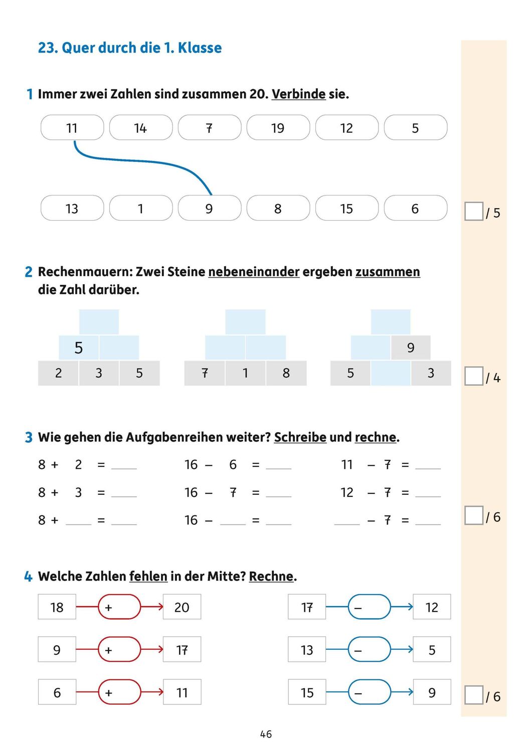 Bild: 9783881001816 | Tests in Mathe - Lernzielkontrollen 1. Klasse, A4- Heft | Spiecker