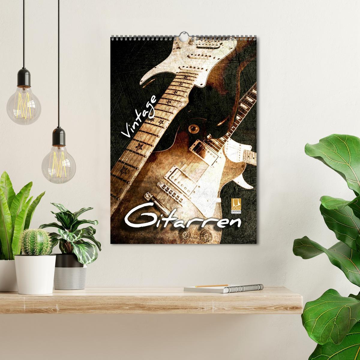 Bild: 9783457015957 | Vintage Gitarren (Wandkalender 2025 DIN A3 hoch), CALVENDO...