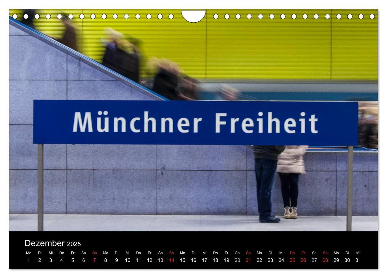 Bild: 9783435669981 | U-Bahn in München (Wandkalender 2025 DIN A4 quer), CALVENDO...