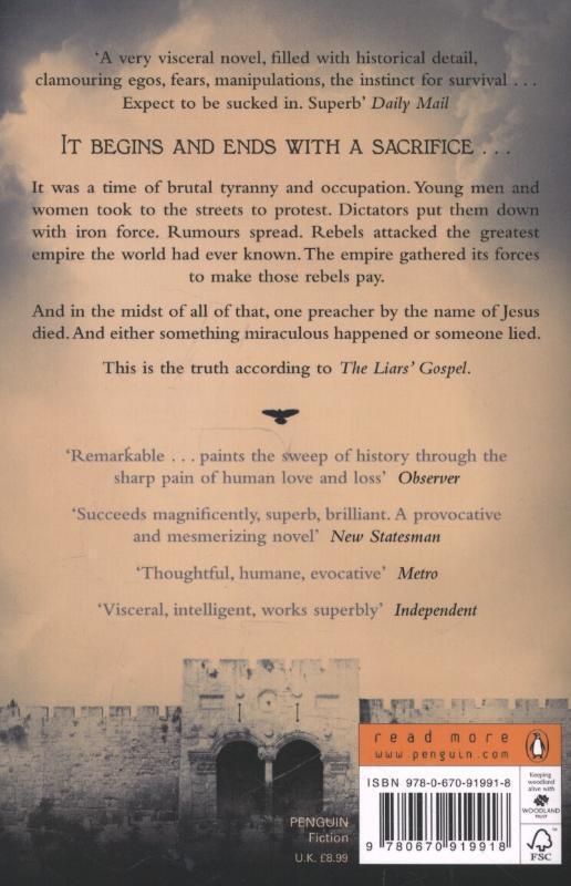 Rückseite: 9780670919918 | The Liars' Gospel | Naomi Alderman | Taschenbuch | Englisch | 2013