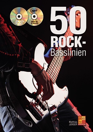 Cover: 3555111302934 | 50 Rock-Basslinien | Matthias Junger | Songbuch (E-Bass / Kontrabass)