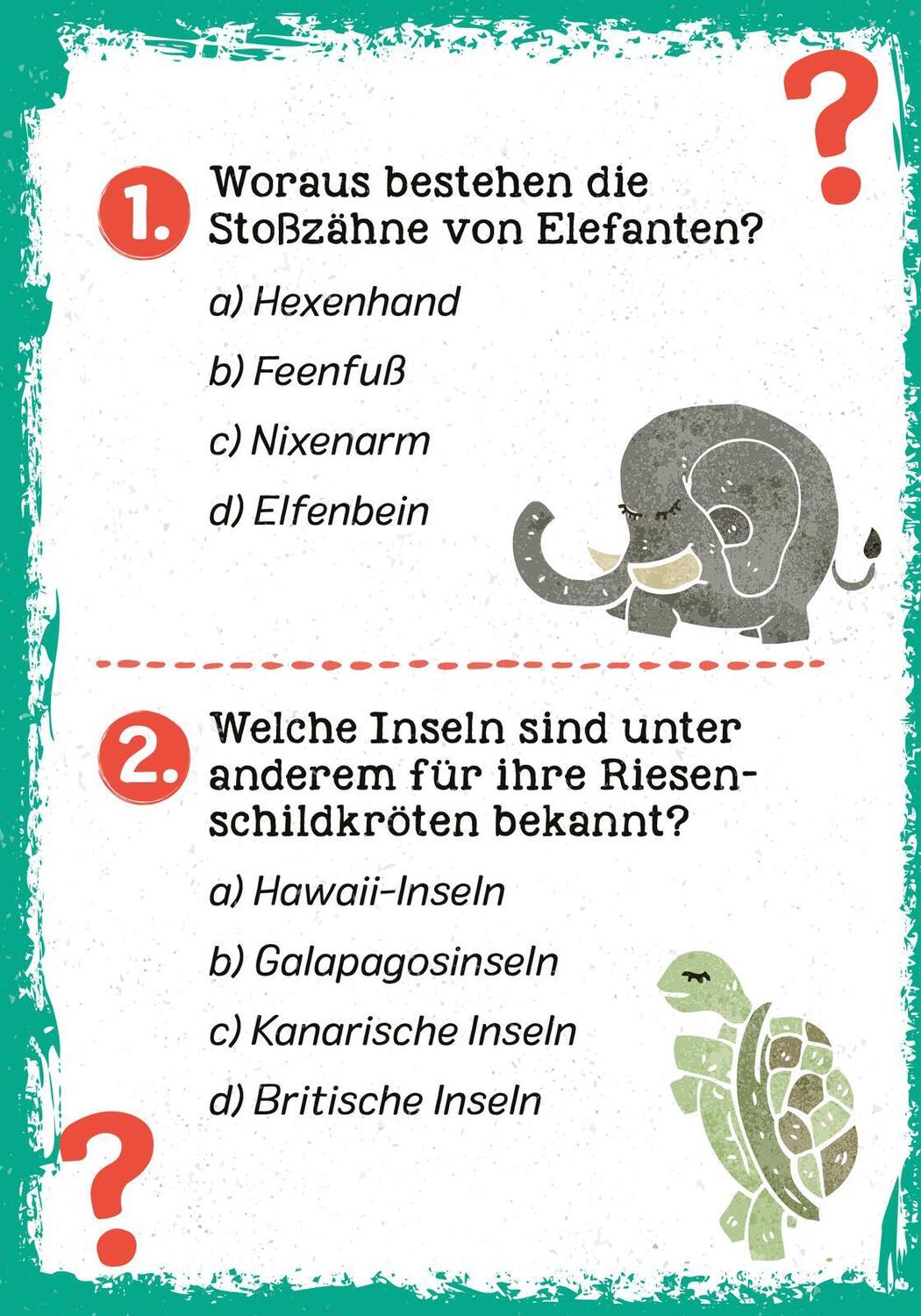 Bild: 9783845852348 | Das wilde Tier-Quiz | Philip Kiefer | Taschenbuch | 51 S. | Deutsch