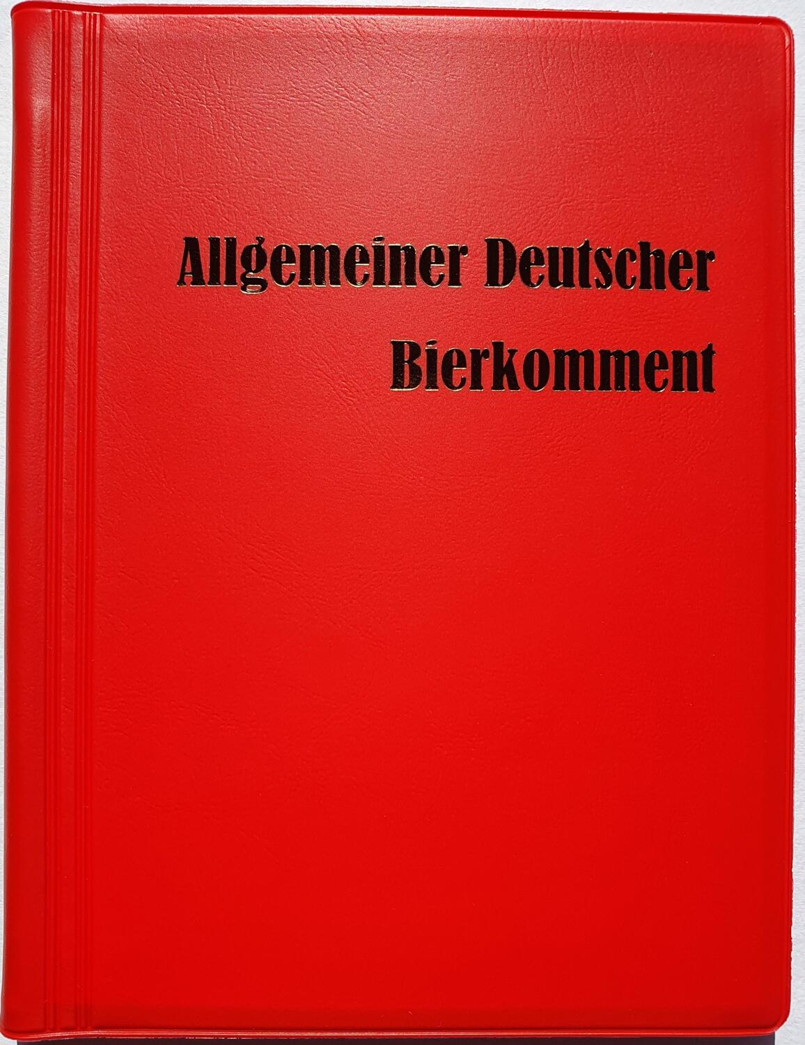 Cover: 9783885713913 | Allgemeiner Deutscher Bierkomment | Michael Foshag | Buch | Deutsch