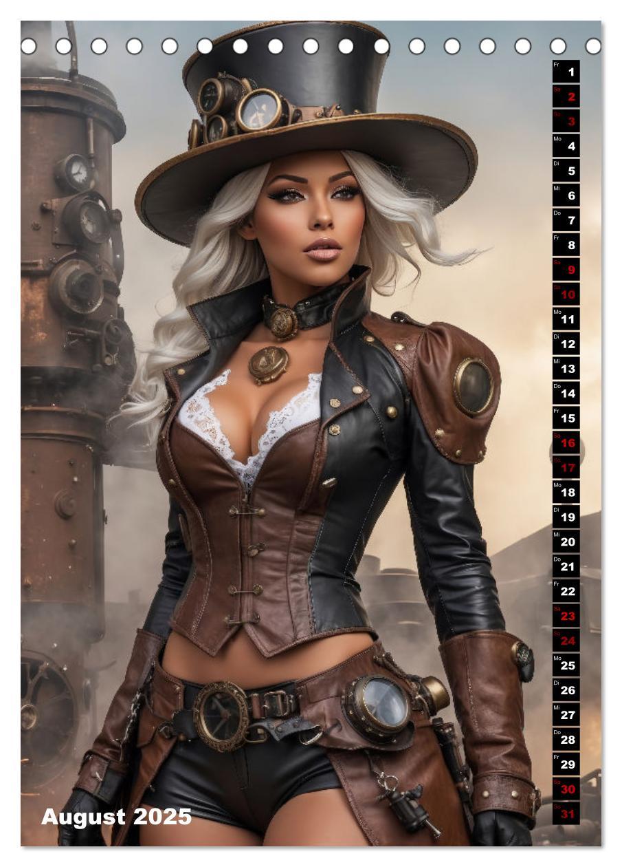 Bild: 9783435845385 | Steampunk Divas (Tischkalender 2025 DIN A5 hoch), CALVENDO...