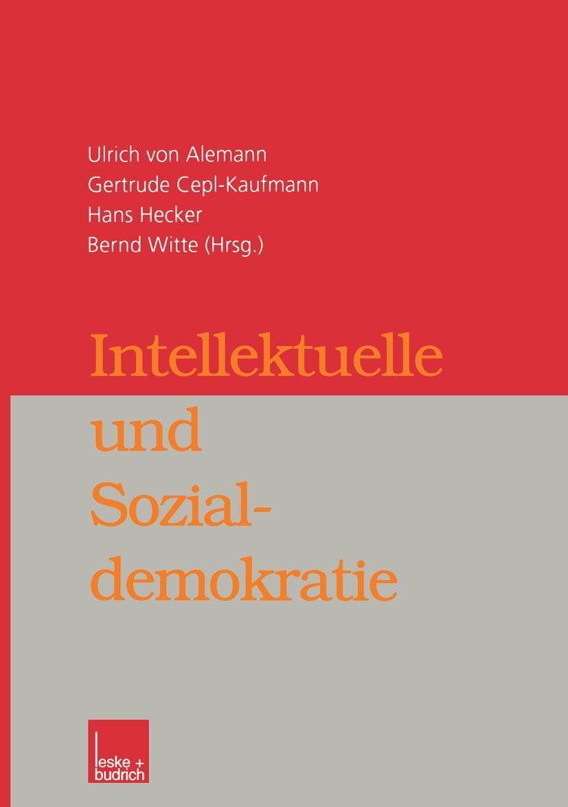 Cover: 9783810029218 | Intellektuelle und Sozialdemokratie | Ulrich Alemann (u. a.) | Buch