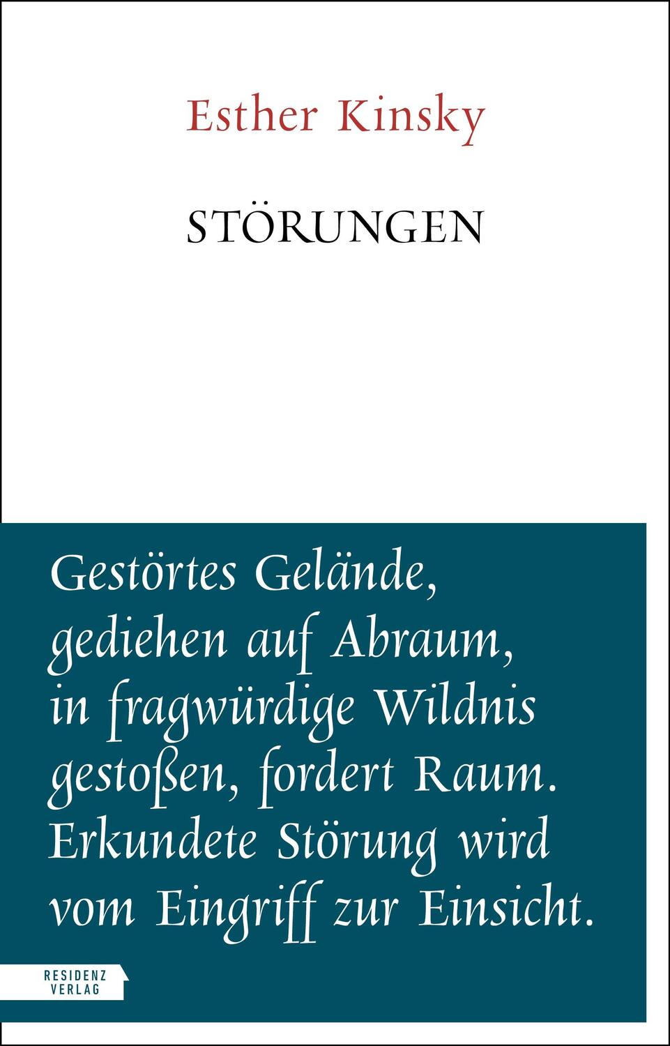 Cover: 9783701735730 | Störungen | Esther Kinsky | Taschenbuch | 80 S. | Deutsch | 2023