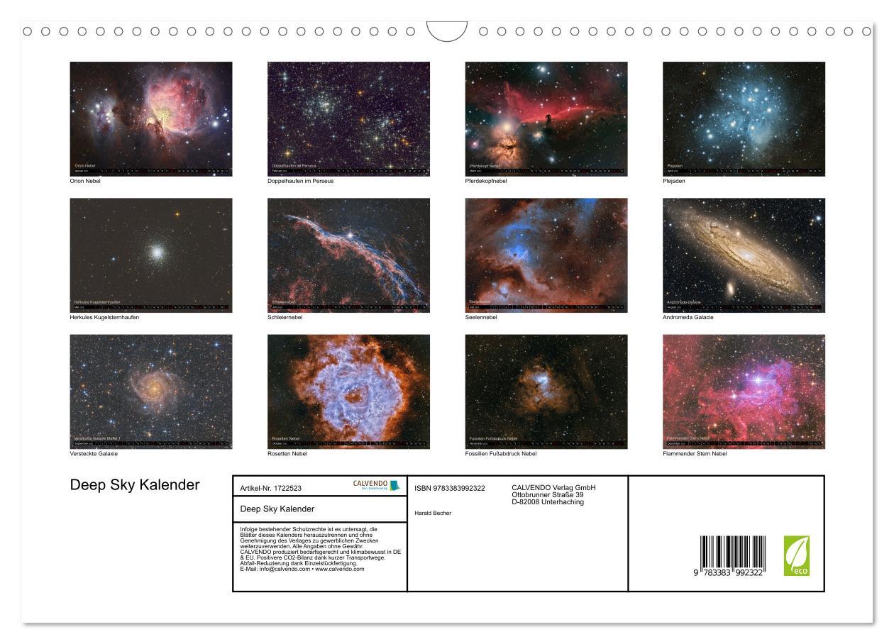 Bild: 9783383992322 | Deep Sky Kalender (Wandkalender 2025 DIN A3 quer), CALVENDO...