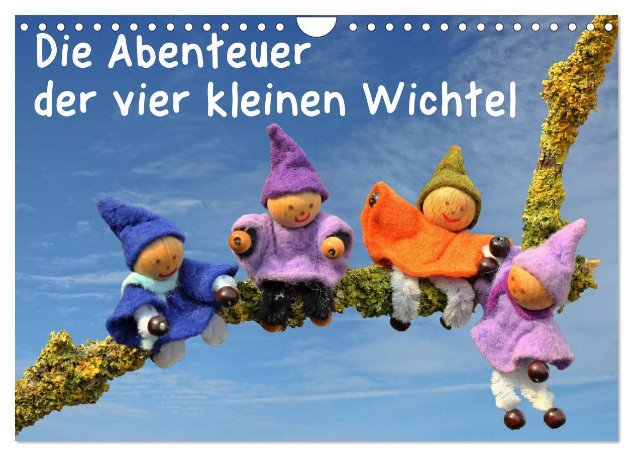 Cover: 9783383208096 | Die Abenteuer der vier kleinen Wichtel (Wandkalender 2024 DIN A4...