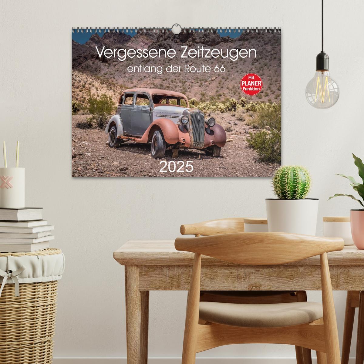 Bild: 9783435556212 | Vergessene Zeitzeugen entlang der Route 66 (Wandkalender 2025 DIN...