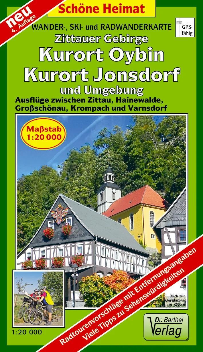 Cover: 9783895912009 | Zittauer Gebirge, Kurort Oybin, Kurort Jonsdorf und Umgebung 1:20...