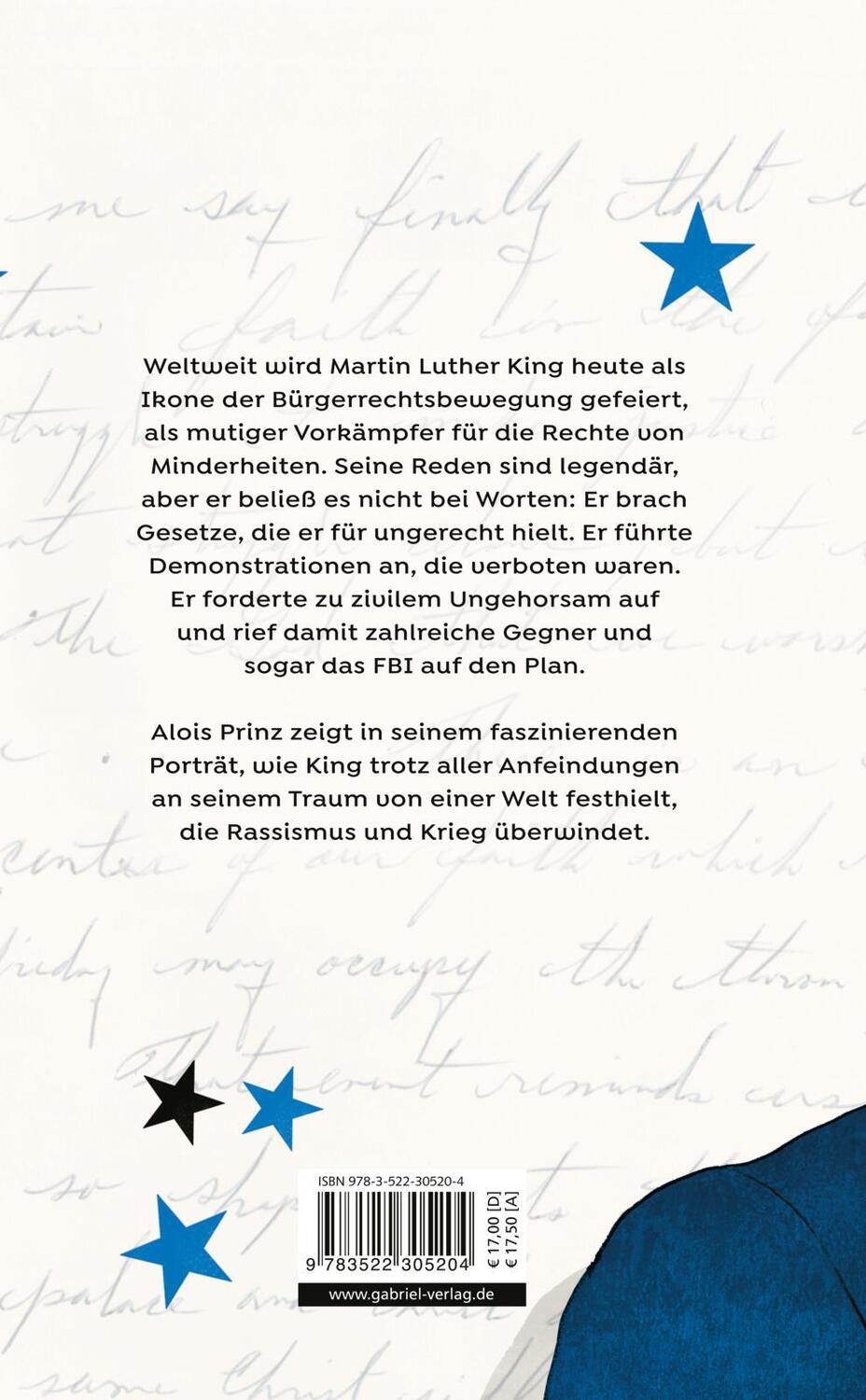 Rückseite: 9783522305204 | I have a dream | Das Leben des Martin Luther King | Alois Prinz | Buch