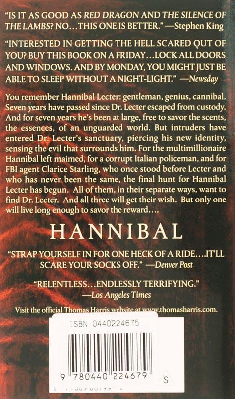 Rückseite: 9780440224679 | Hannibal | A Novel | Thomas Harris | Taschenbuch | Englisch | 2001