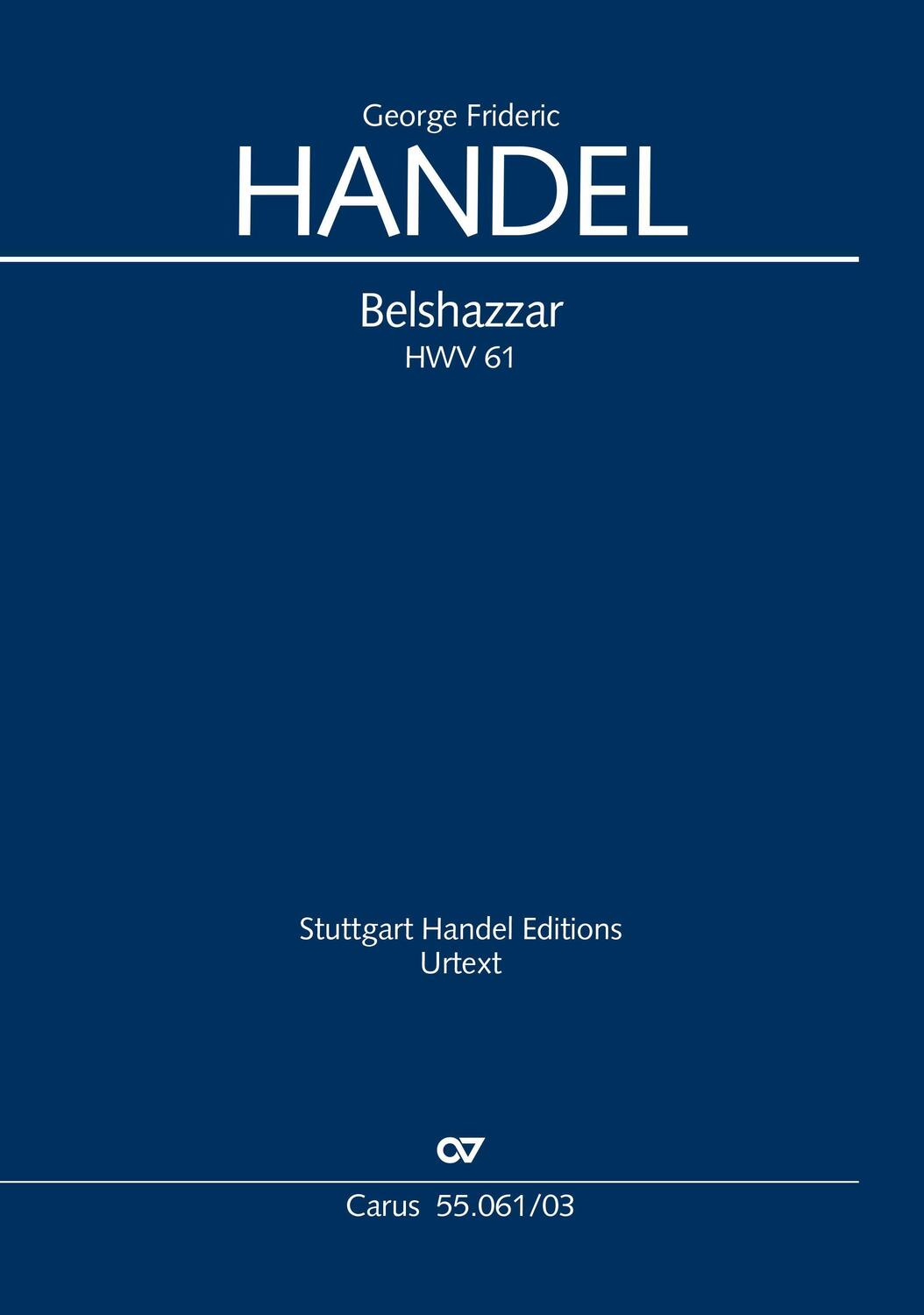 Cover: 9790007243012 | Belshazzar Klavierauszug | HWV 61 (englisch/deutsch), Dt/engl | Händel