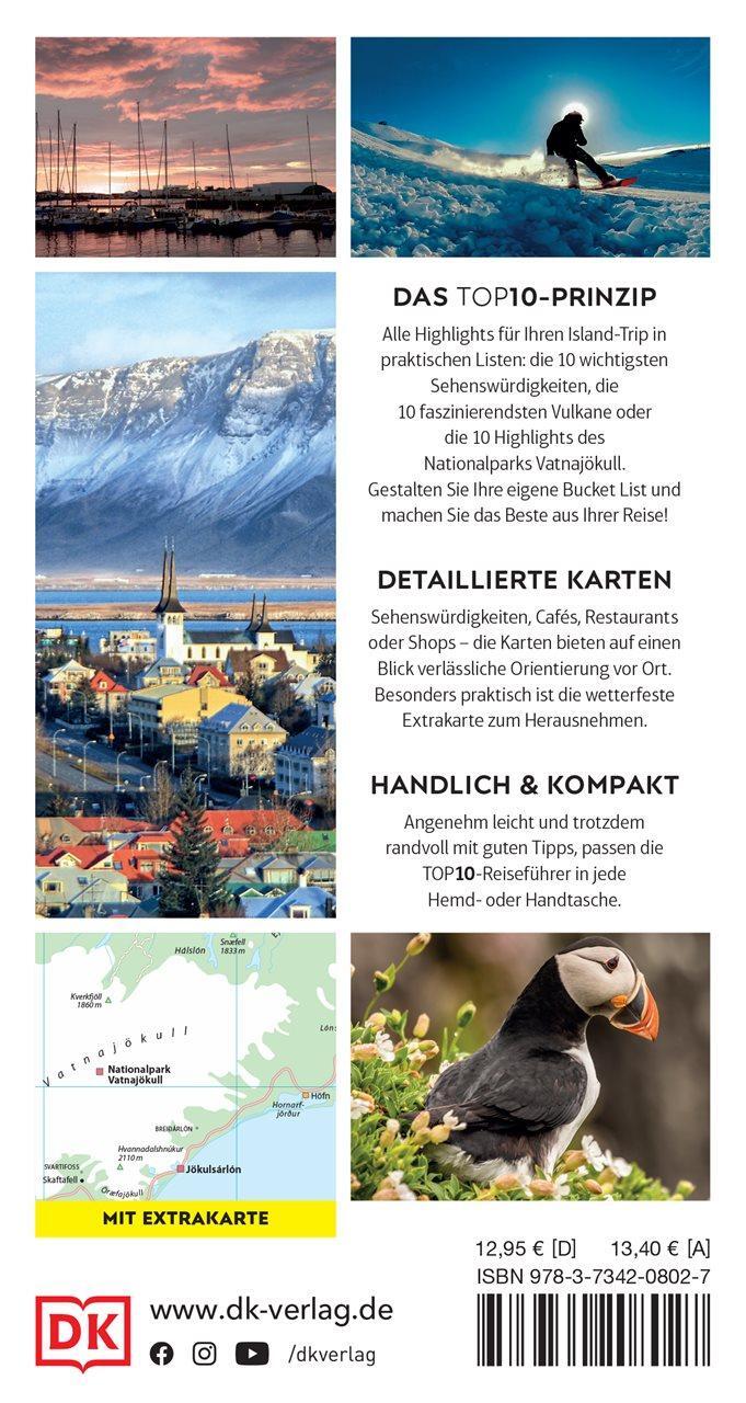 Rückseite: 9783734208027 | TOP10 Reiseführer Island | DK Verlag - Reise | Taschenbuch | 144 S.