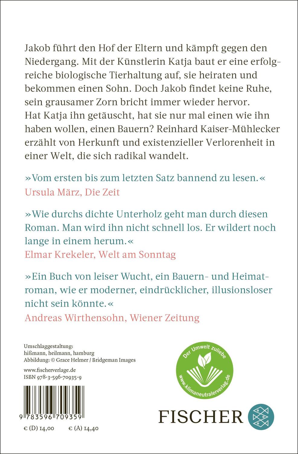 Rückseite: 9783596709359 | Wilderer | Roman Ausgezeichnet mit dem Bayerischen Buchpreis 2022