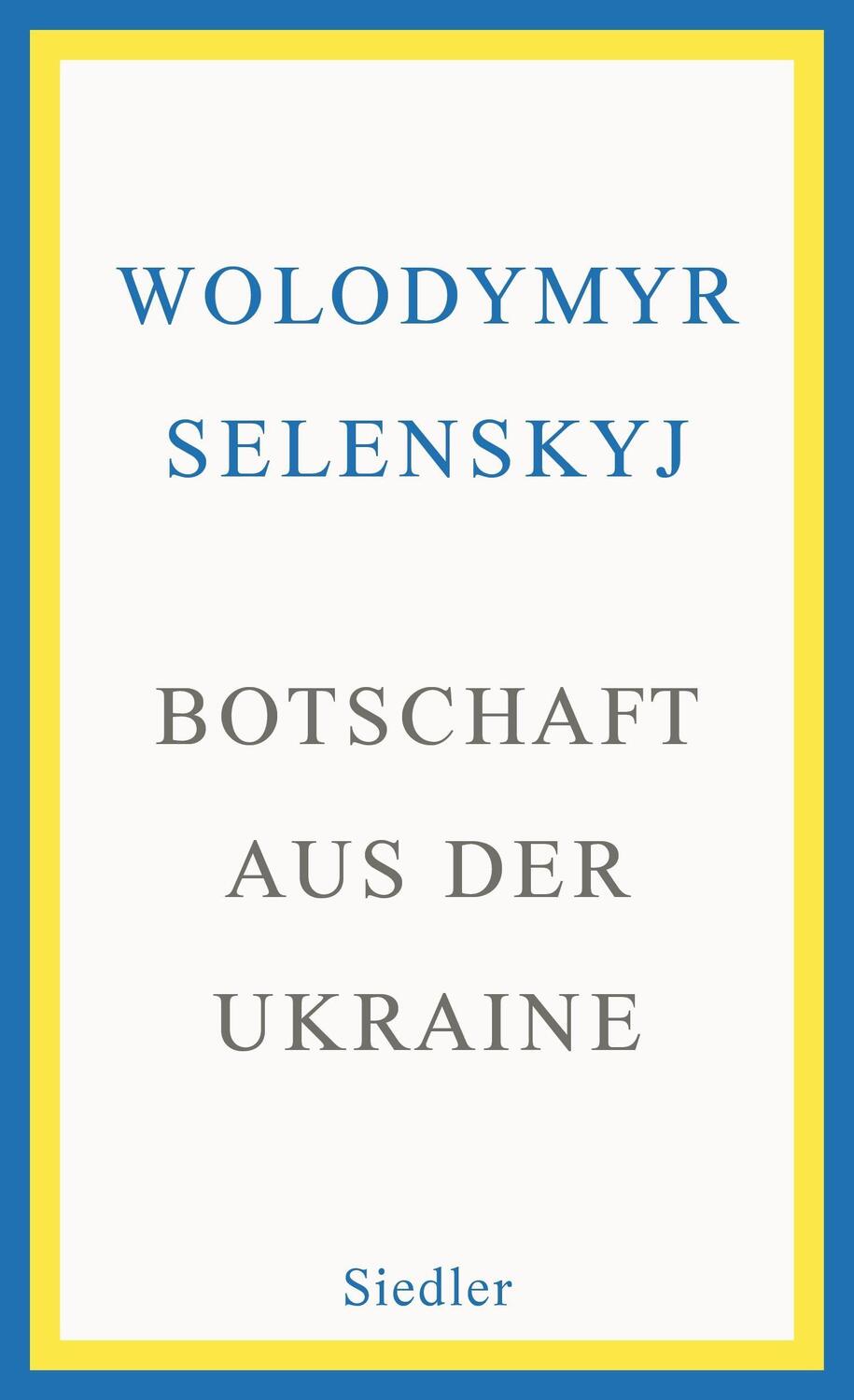 Cover: 9783827501738 | Botschaft aus der Ukraine | Wolodymyr Selenskyj | Buch | Deutsch
