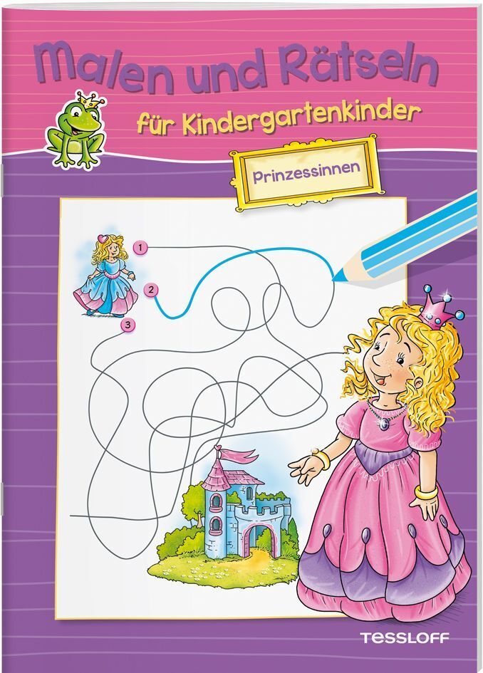 Cover: 9783788640941 | Malen und Rätseln für Kindergartenkinder. Prinzessinnen | Stefan Lohr