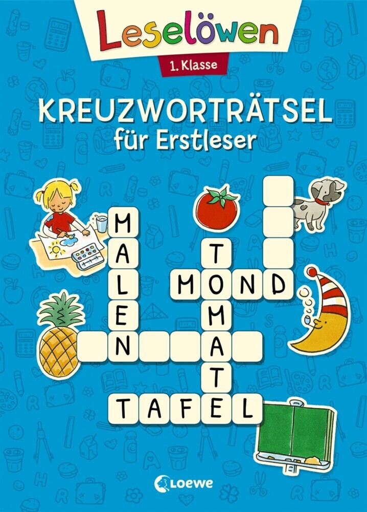 Cover: 9783743201873 | Leselöwen Kreuzworträtsel für Erstleser. 1. Klasse (Blau) | Buch