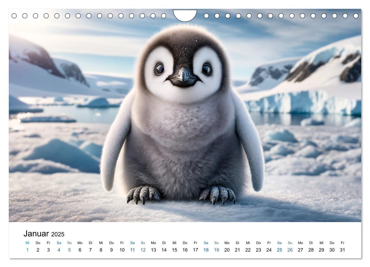 Bild: 9783383766541 | Baby-Tiere (Wandkalender 2025 DIN A4 quer), CALVENDO Monatskalender