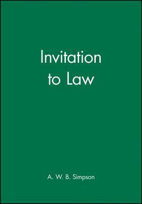 Cover: 9780631145387 | Invitation to Law | A. W. B. Simpson | Taschenbuch | Englisch | 1988