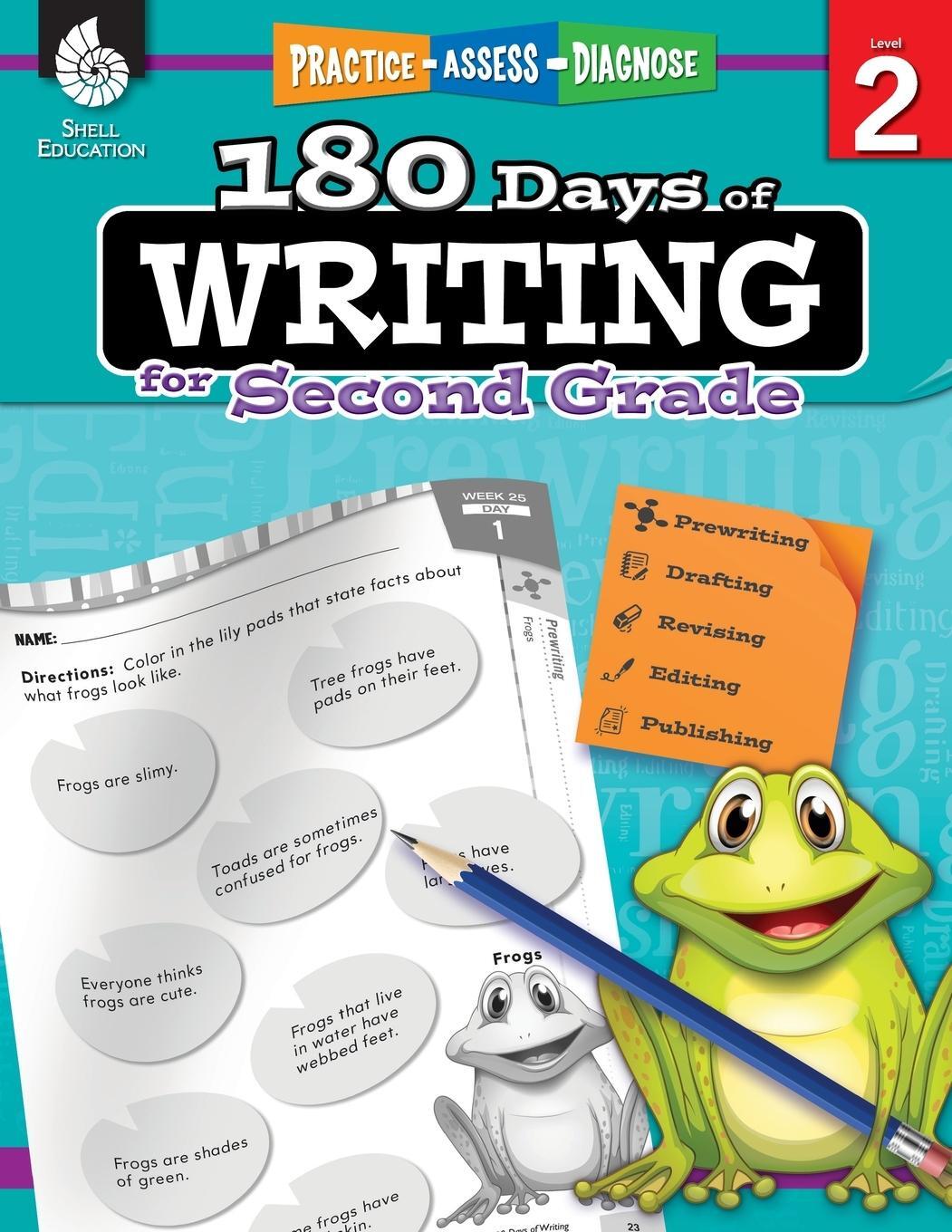 Cover: 9781425815257 | 180 Days of Writing for Second Grade | Practice, Assess, Diagnose