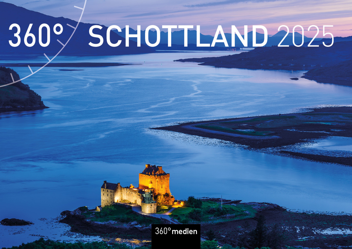 Cover: 9783968555812 | 360° Schottland Broschürenkalender 2025 | Hartmut Krinitz | Kalender