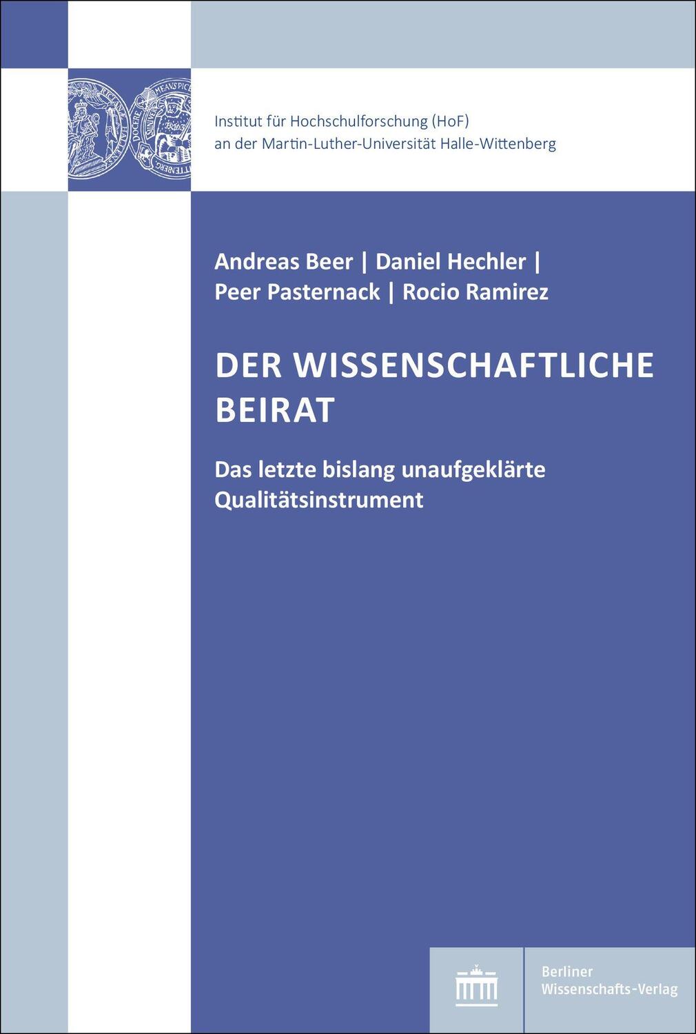 Cover: 9783830555650 | Der Wissenschaftliche Beirat | Andreas Beer (u. a.) | Taschenbuch