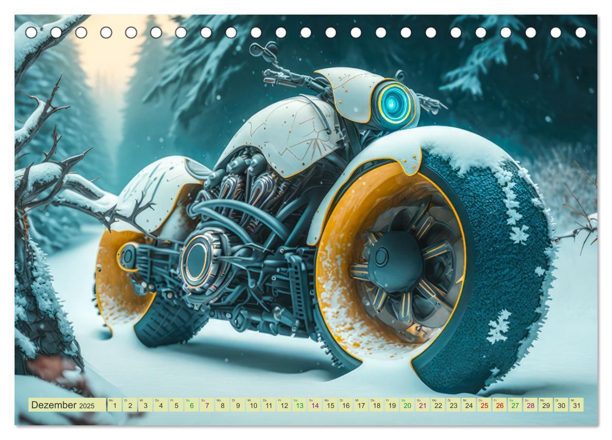 Bild: 9783383873409 | Bizzare Motorräder (Tischkalender 2025 DIN A5 quer), CALVENDO...